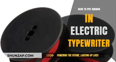 Electric Typewriter Ribbon Installation Guide