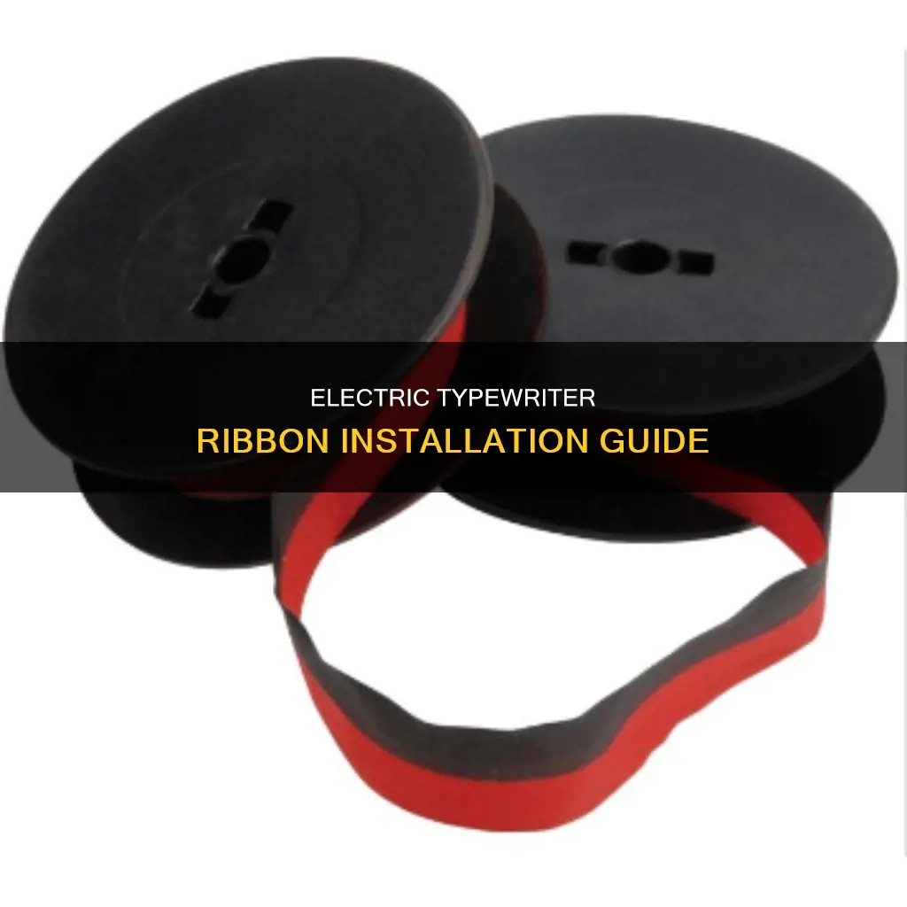 how to put ribbon in electric typewriter