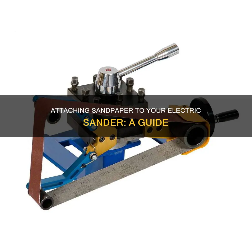 how to put sandpaper on electric sander