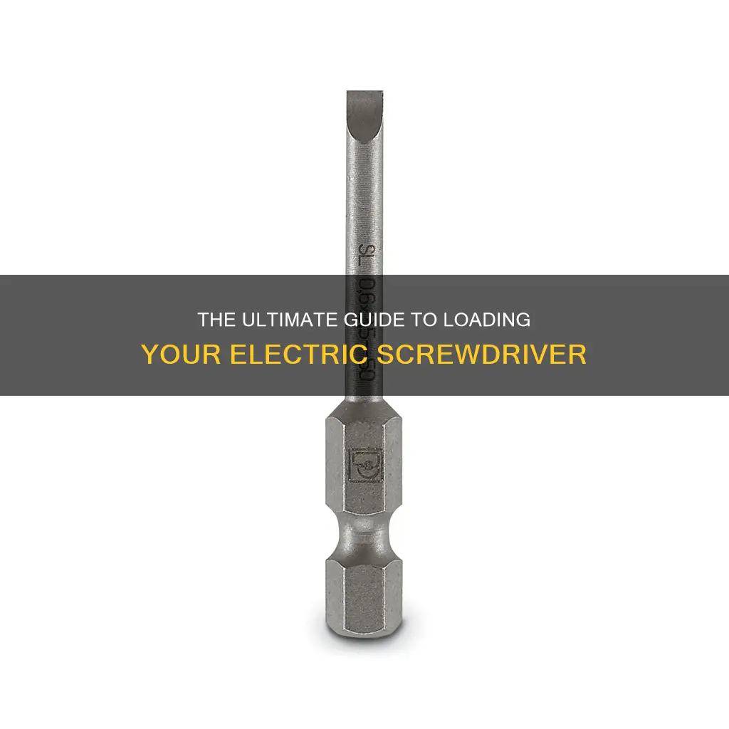 how to put screw in electric screwdriver