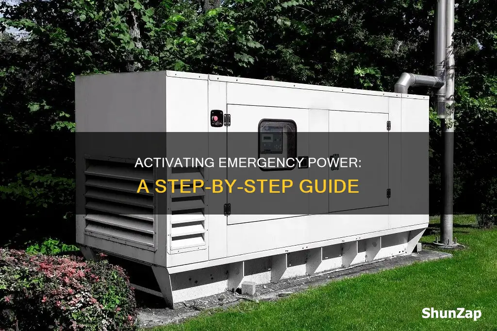 how to put the emergency electric on