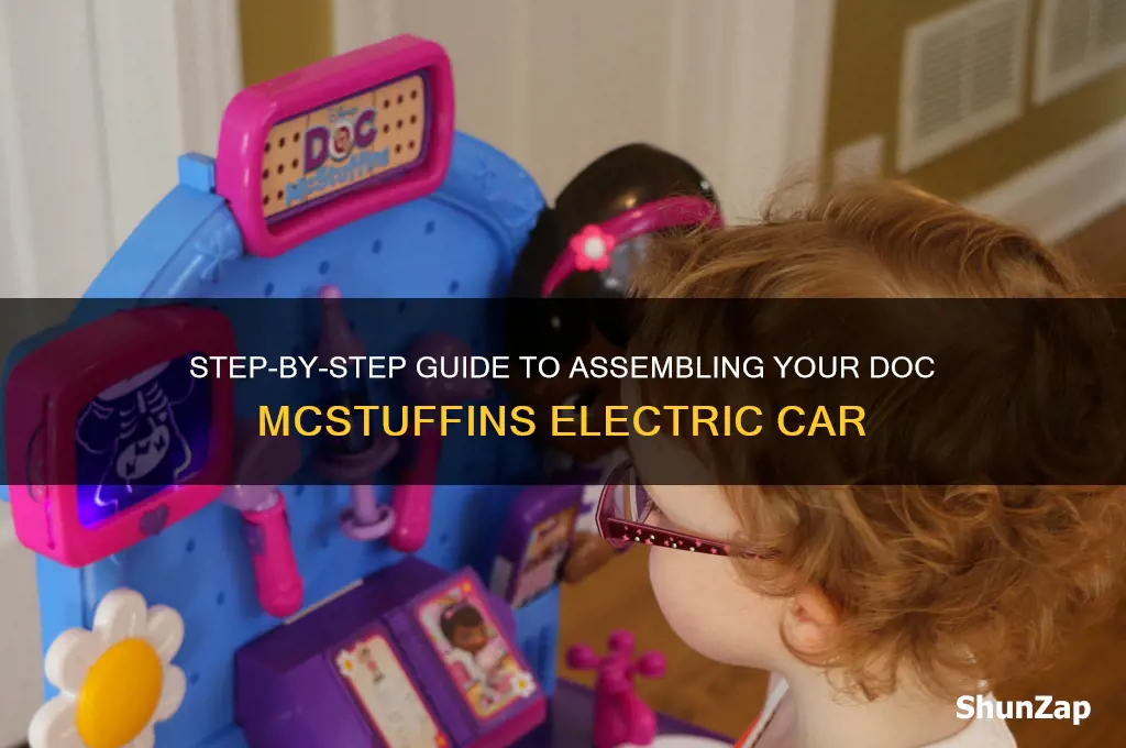 how to put together doc mcstuffins electric car