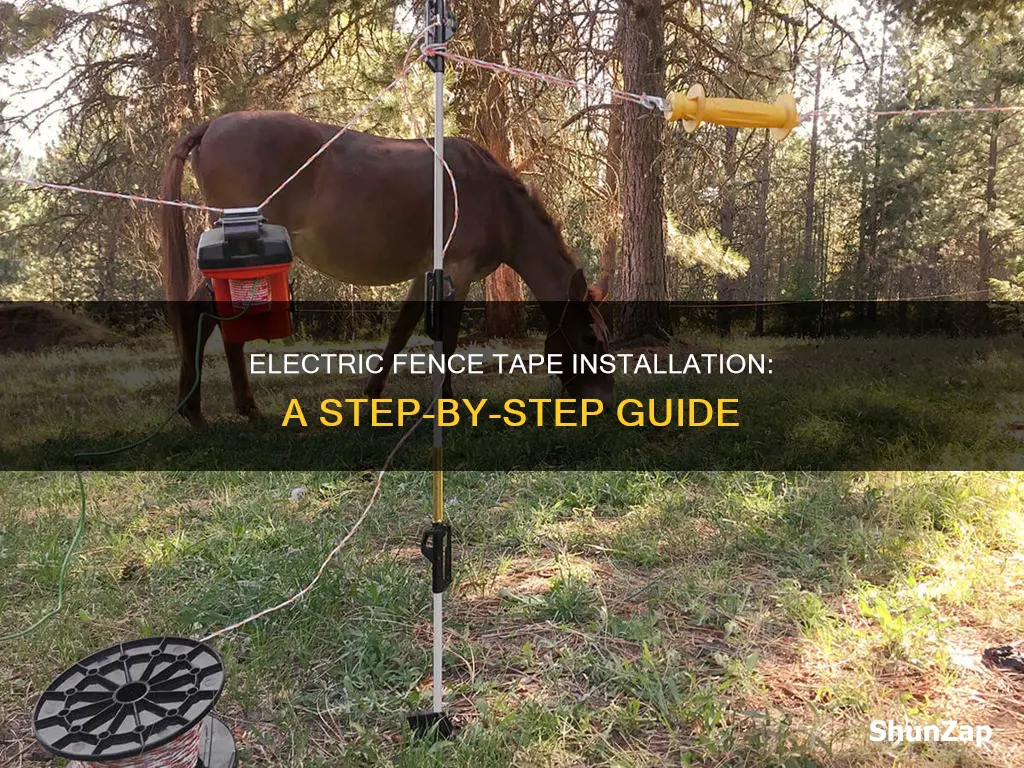 how to put up electric fence tape