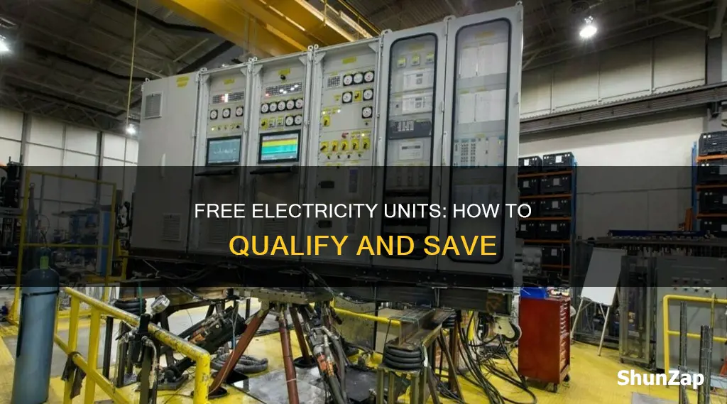 how to qualify for free electricity units