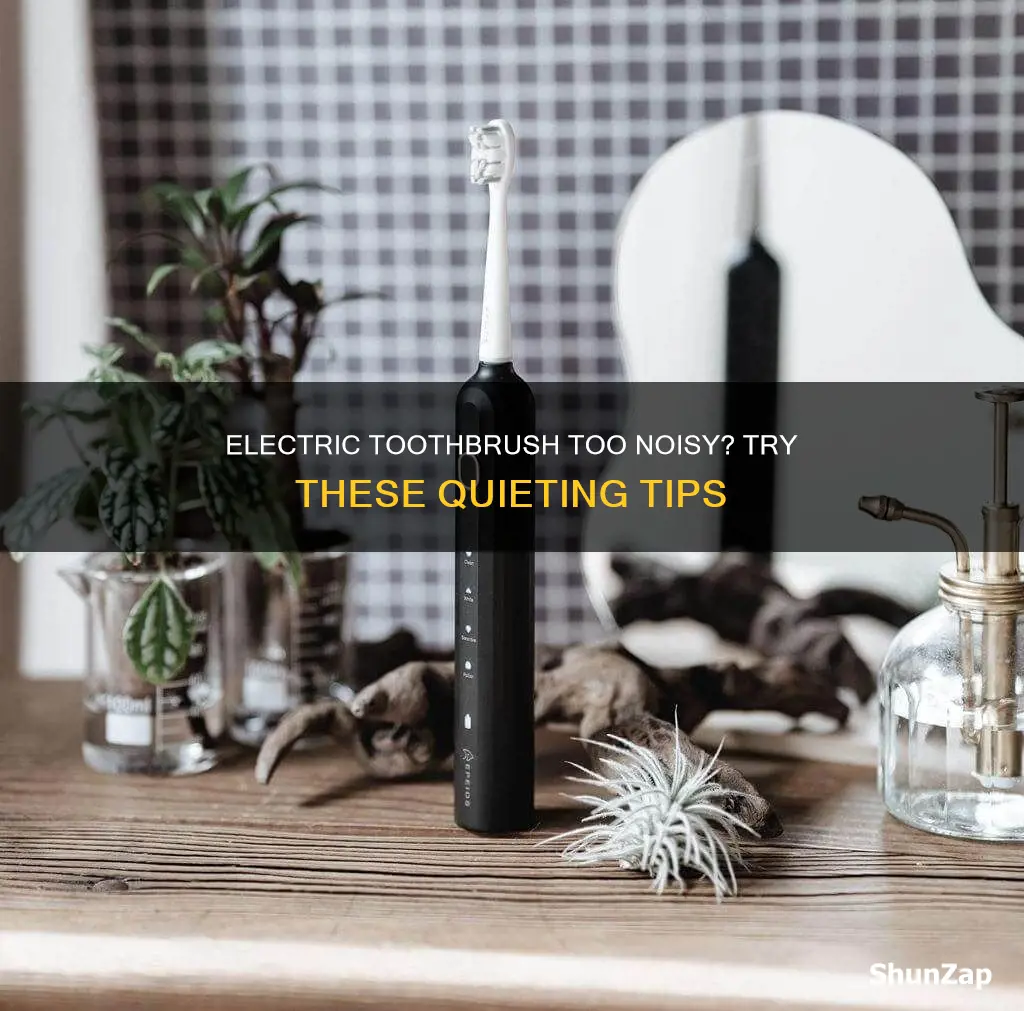 how to quiet down an electric toothbrush