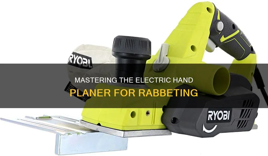how to rabbit with electric hand planer