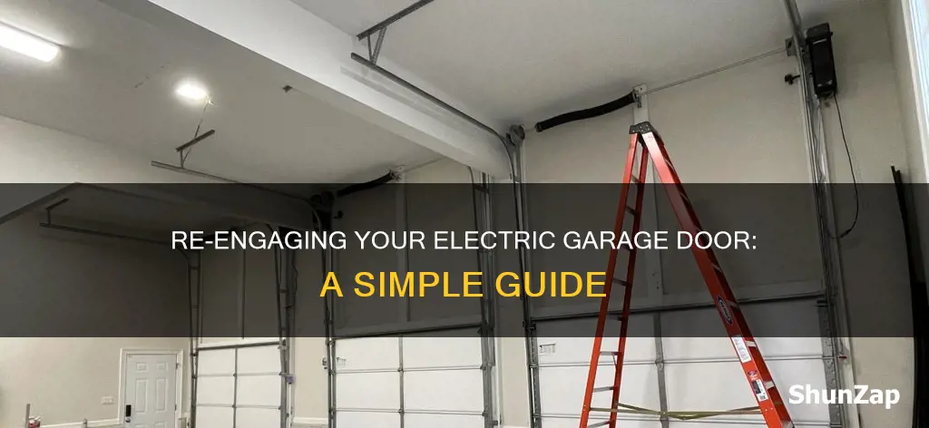 how to re engage electric garage door