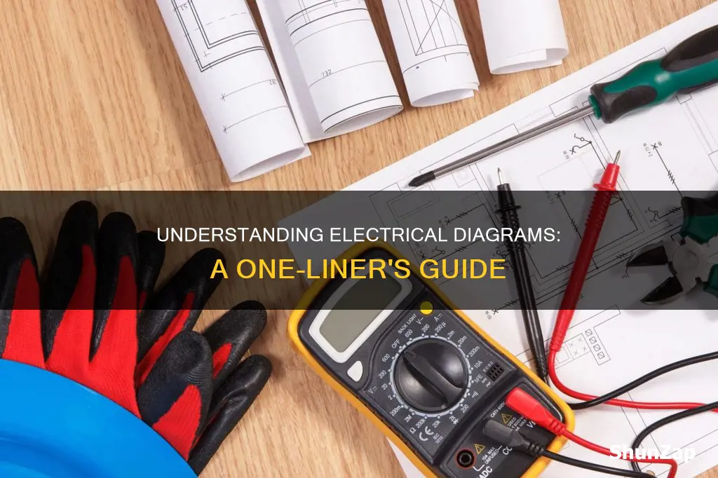 how to read 1 line electrical diagram