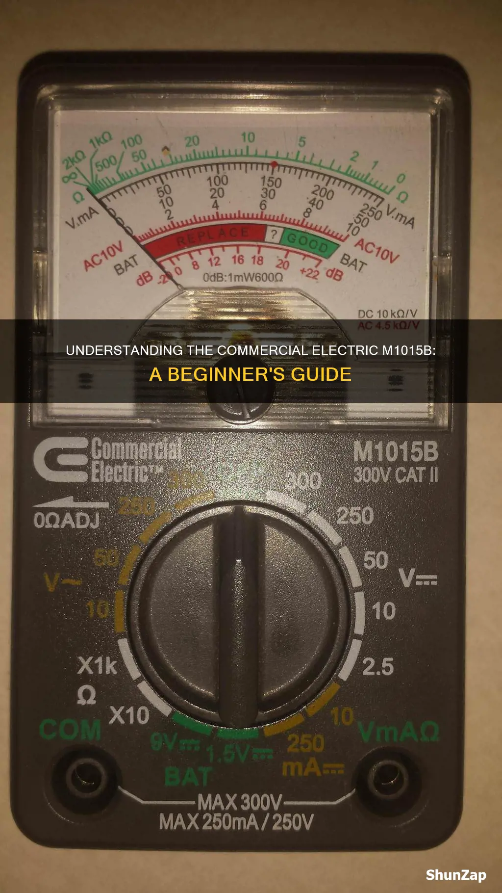 how to read a commercial electric m1015b