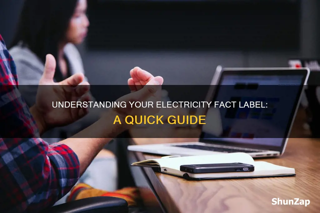 how to read a electricity fact label