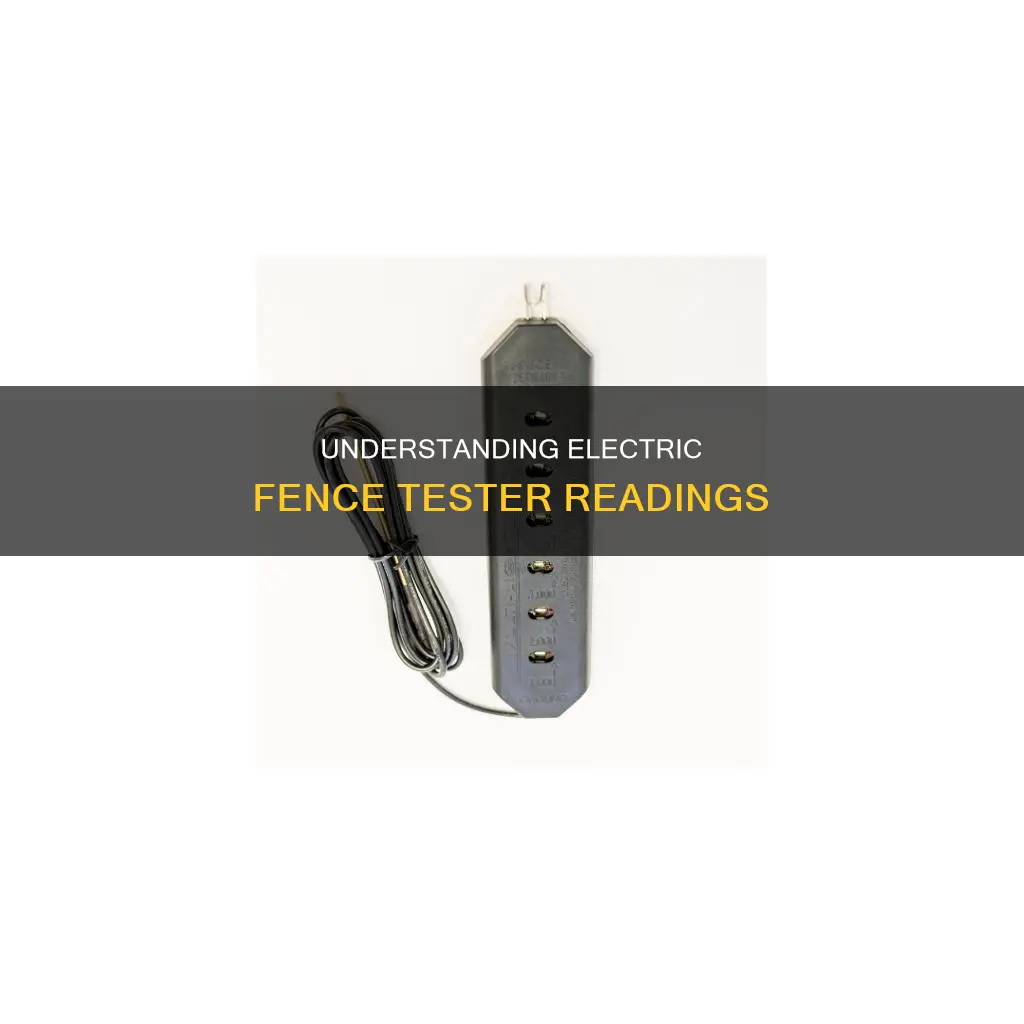 how to read an electric fence tester