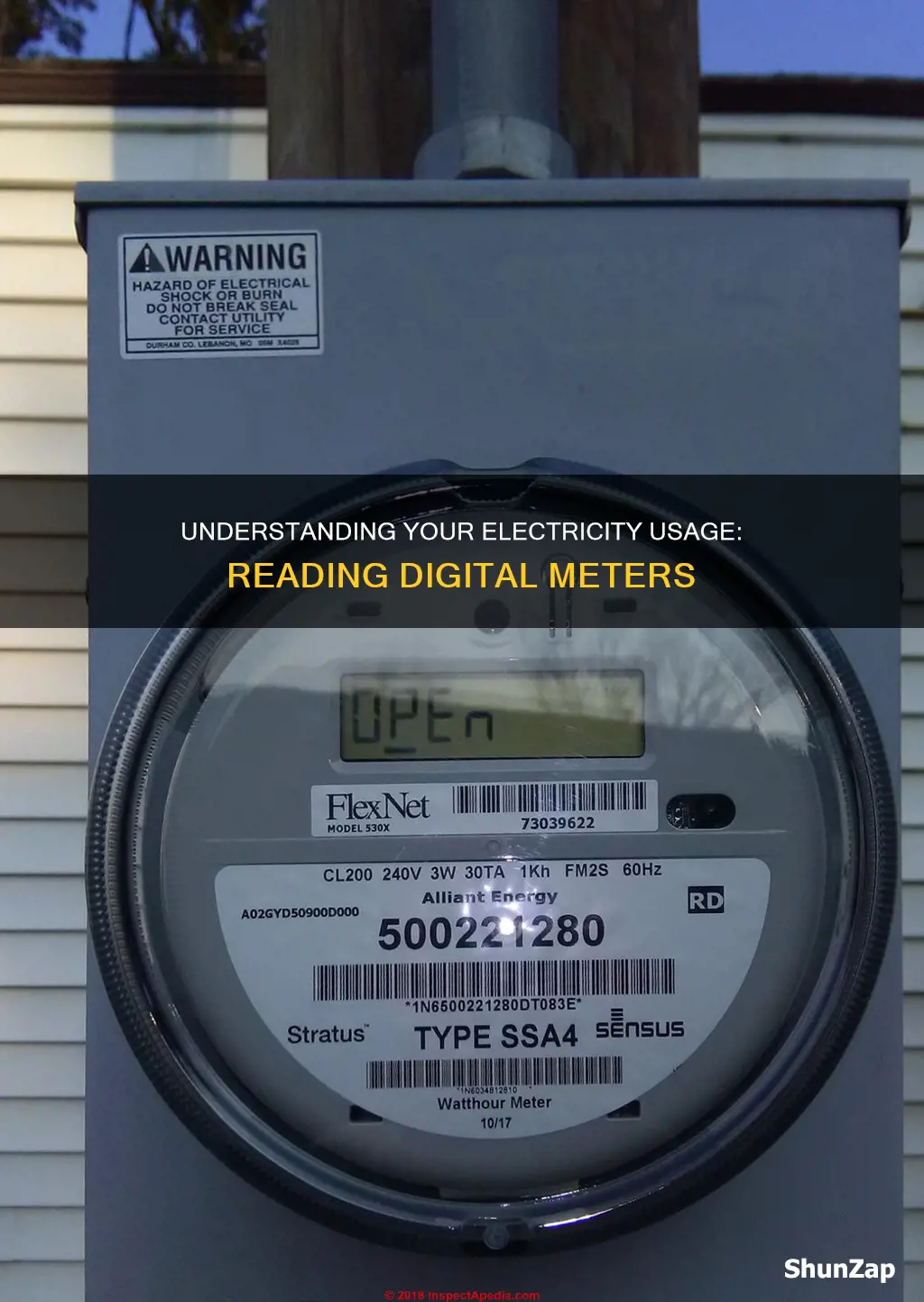 how to read digital meters for electricity