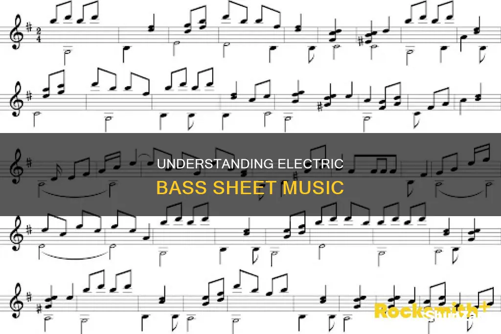 how to read electric bass sheet music