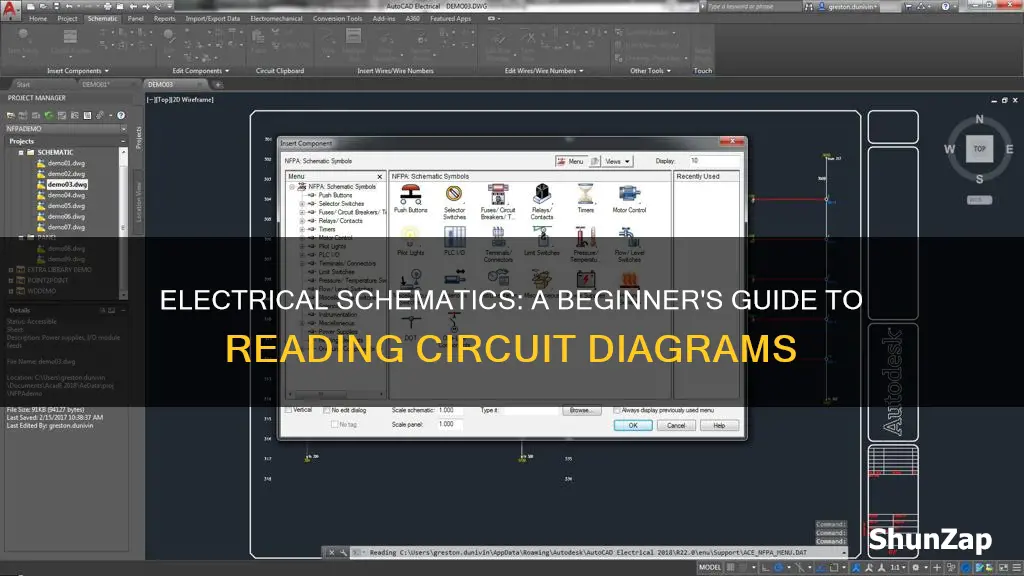how to read electrical schematics for beginners