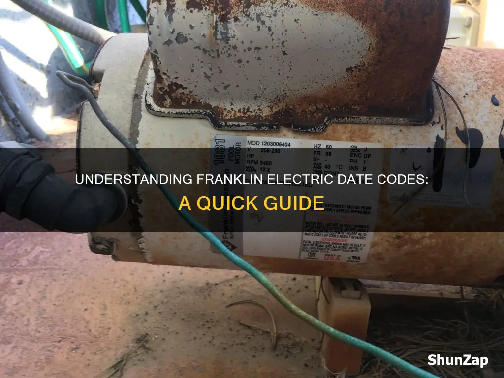 how to read franklin electric date code