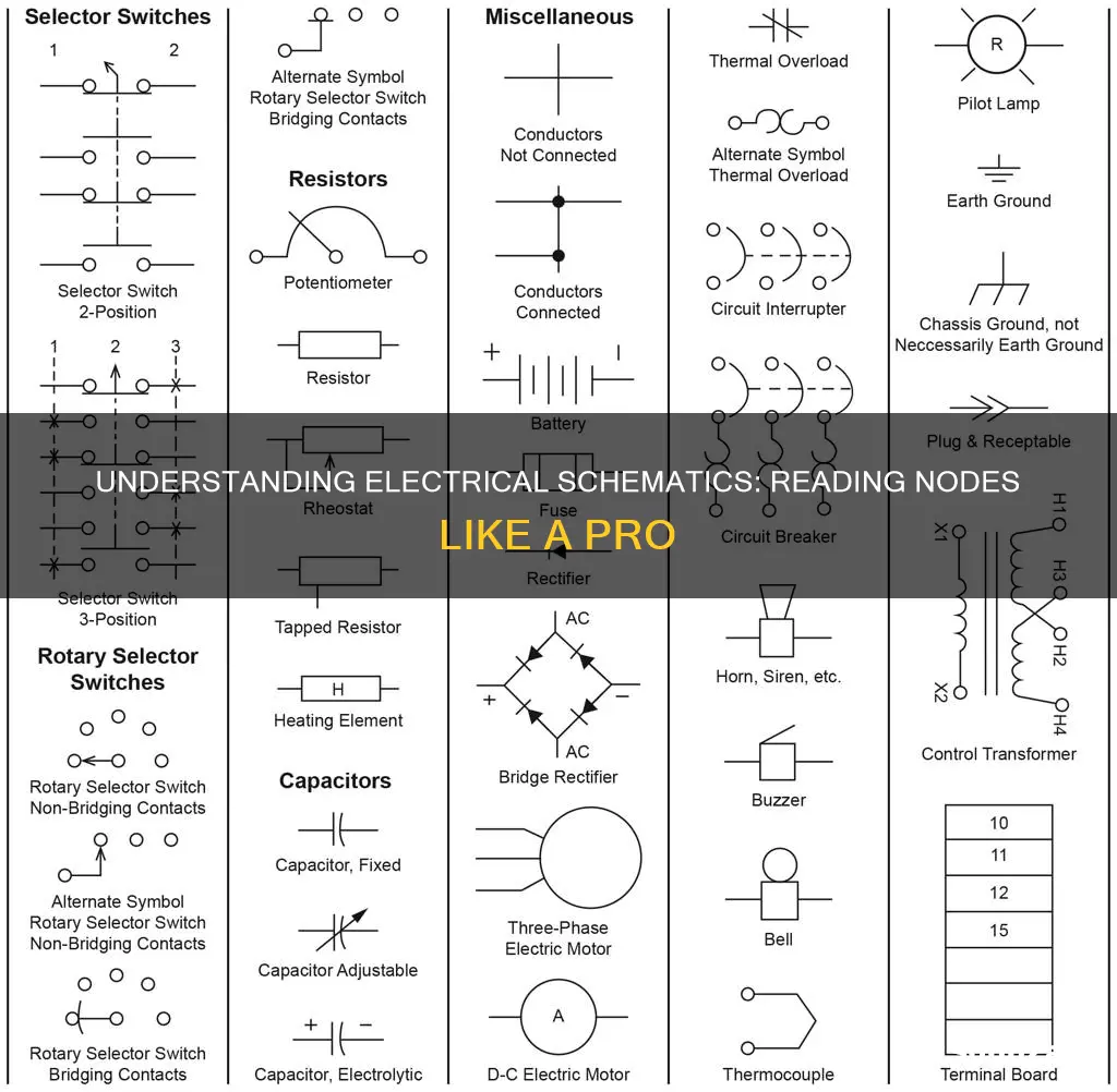 how to read nodes in electrical schemiatics