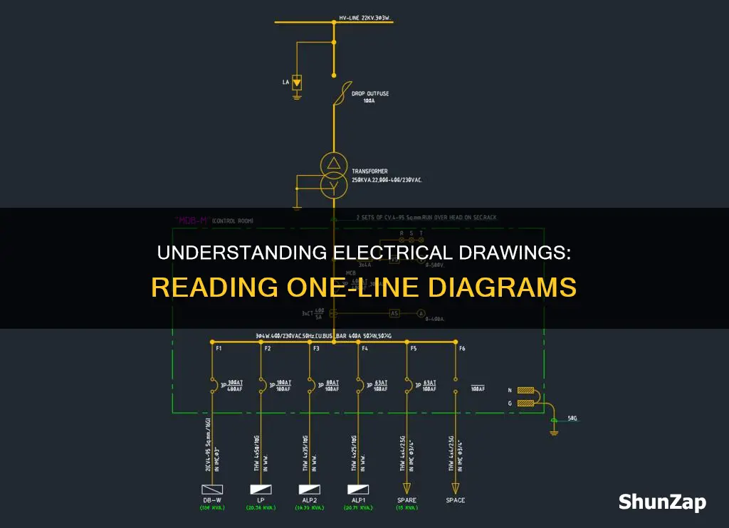 how to read one line electrical drawings