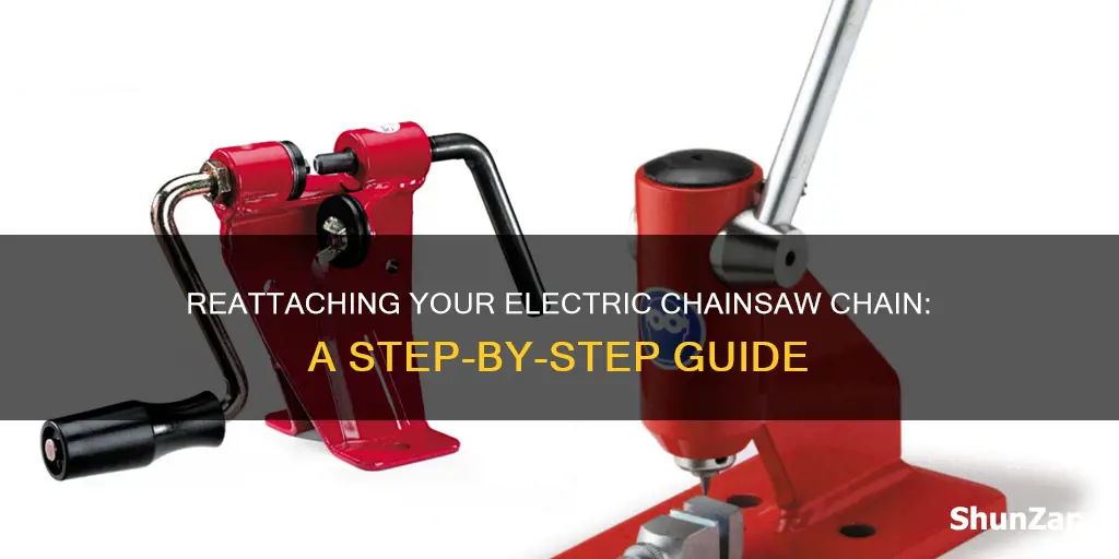 how to reattach an electric chainsaw chain