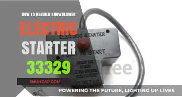 Rebuilding a Snowblower: Electric Starter 33329 Guide