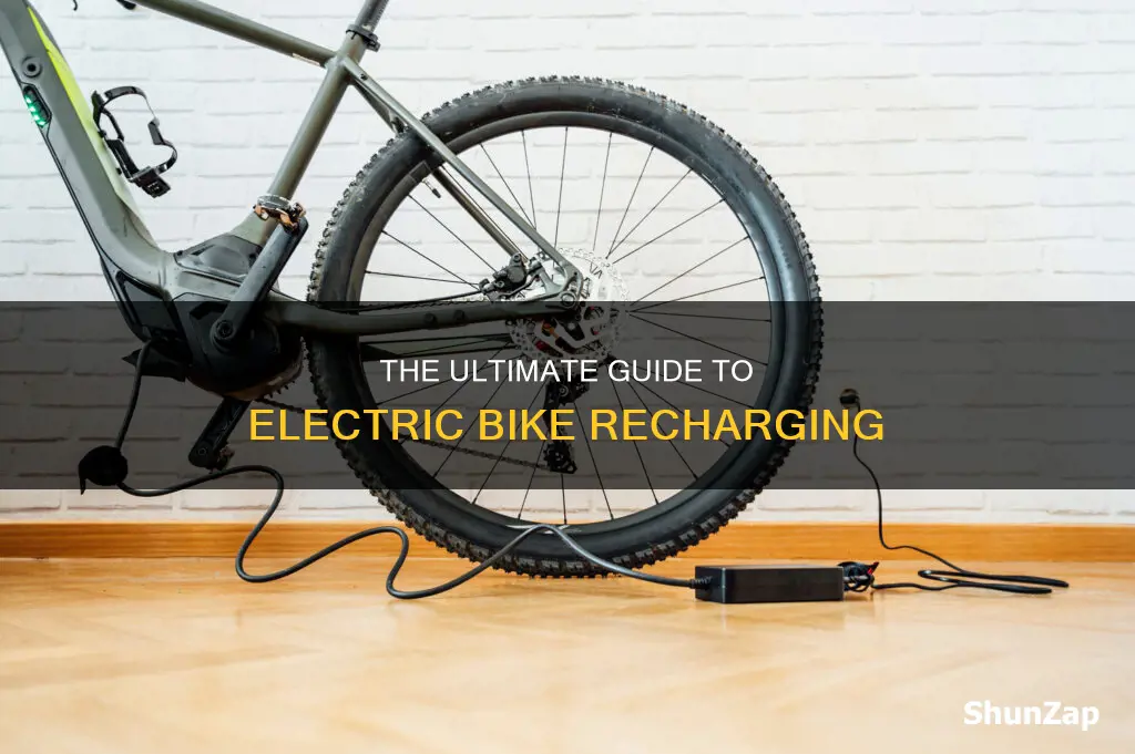 how to recharge an electric bike