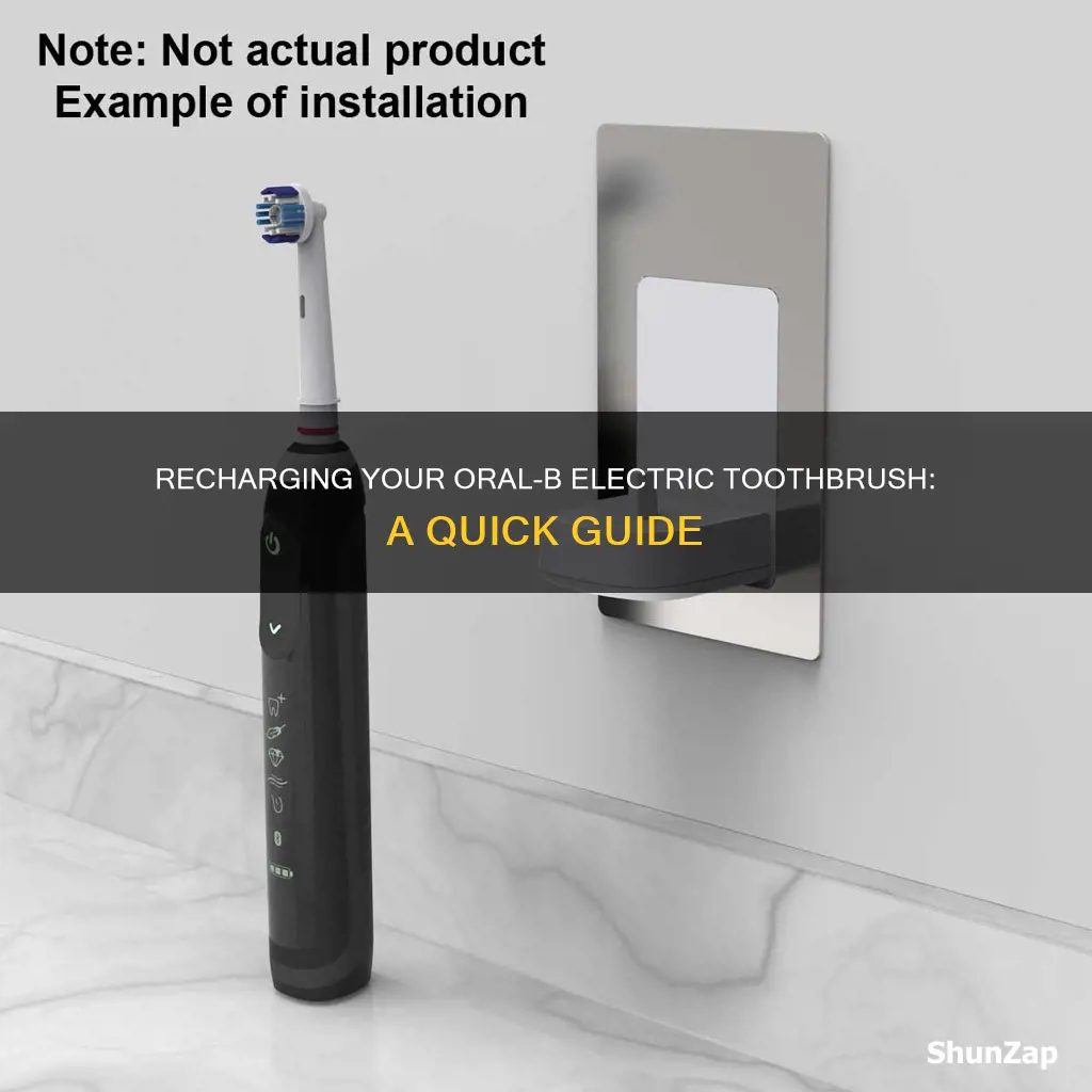 how to recharge oral b electric toothbrush
