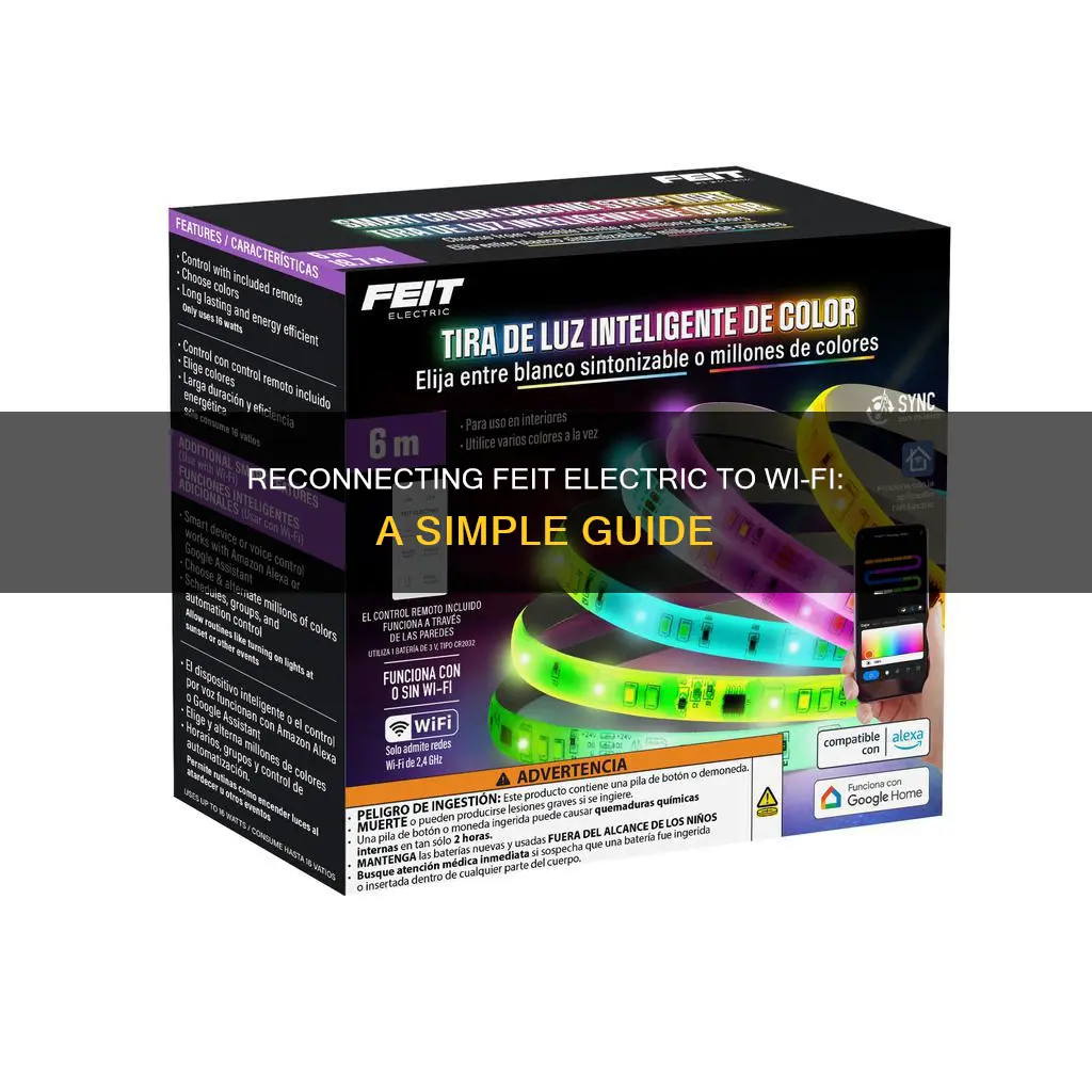 how to reconnect feit electric to wifi