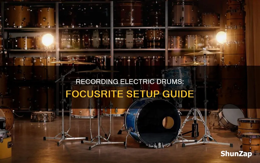 how to record electric drums with focusrite