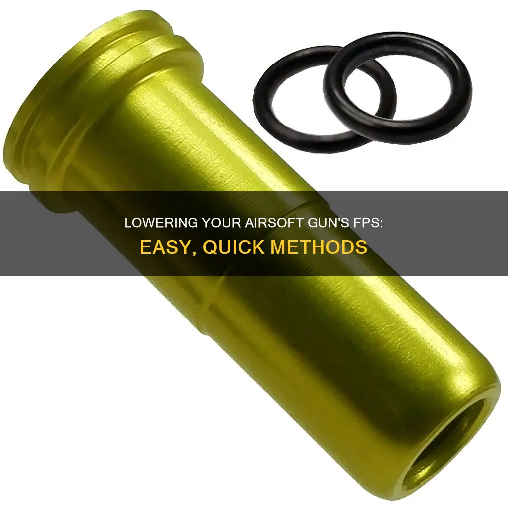 how to reduce a electric airsoft fps