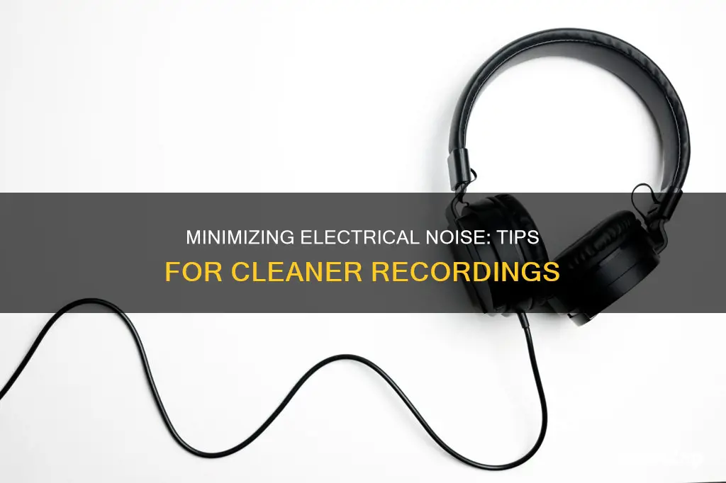 how to reduce electrical noise when recording