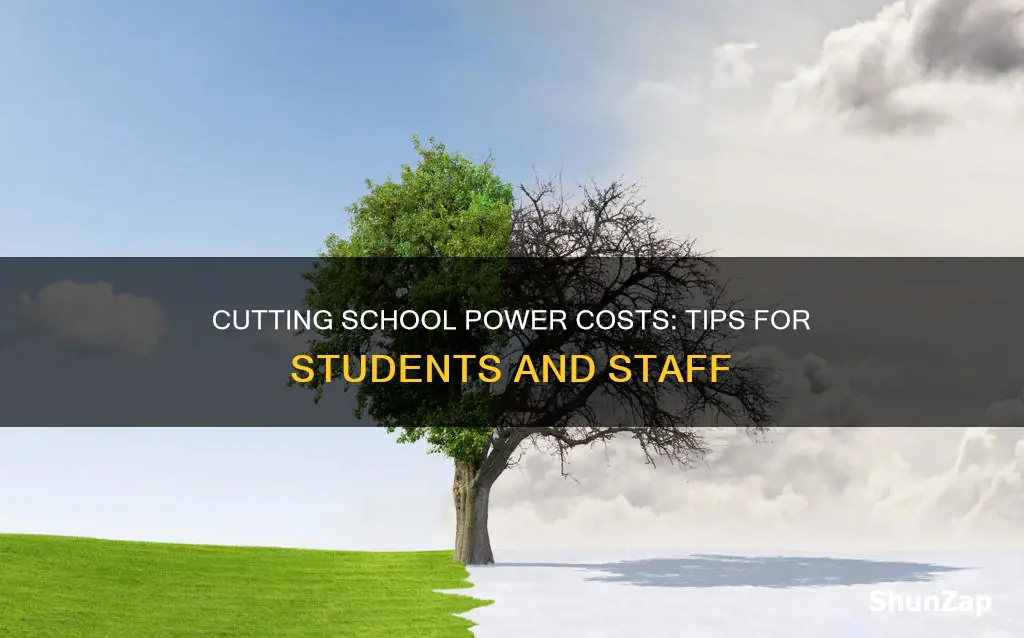 how to reduce electricity consumption at school