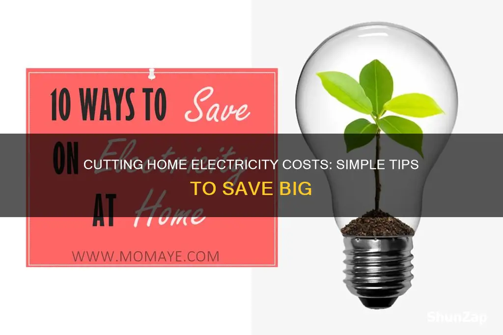 how to reduce electricity cost in house