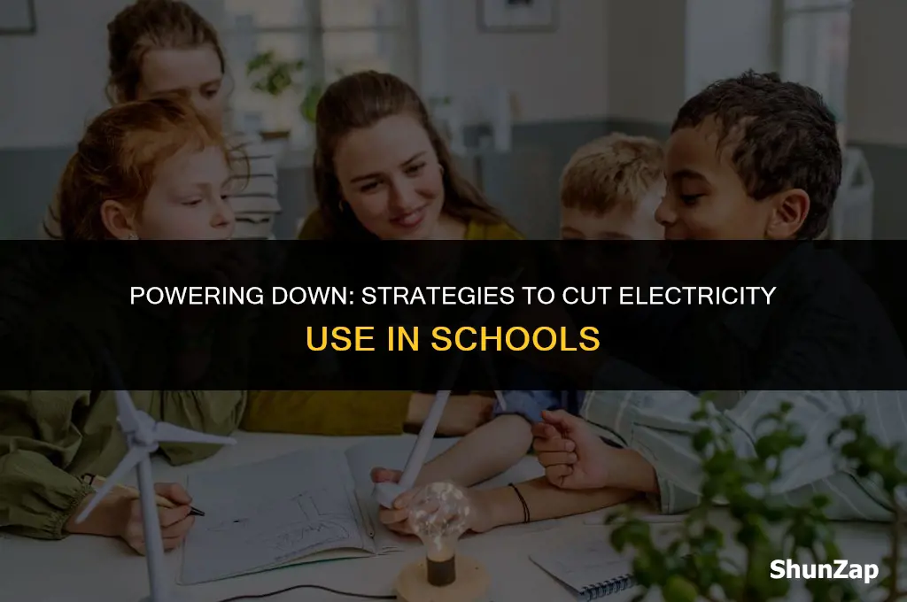 how to reduce electricity use at school