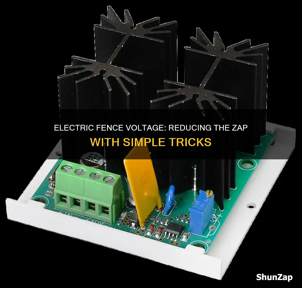 how to reduce voltage on electric fence