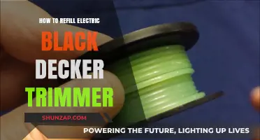 Black+Decker Trimmer: Refilling Your Electric Trimmer's Power Source