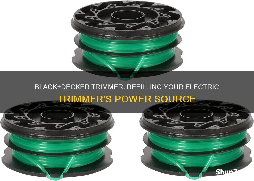 how to refill electric black decker trimmer