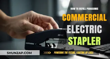 Refilling the Panasonic Commercial Electric Stapler: A Step-by-Step Guide
