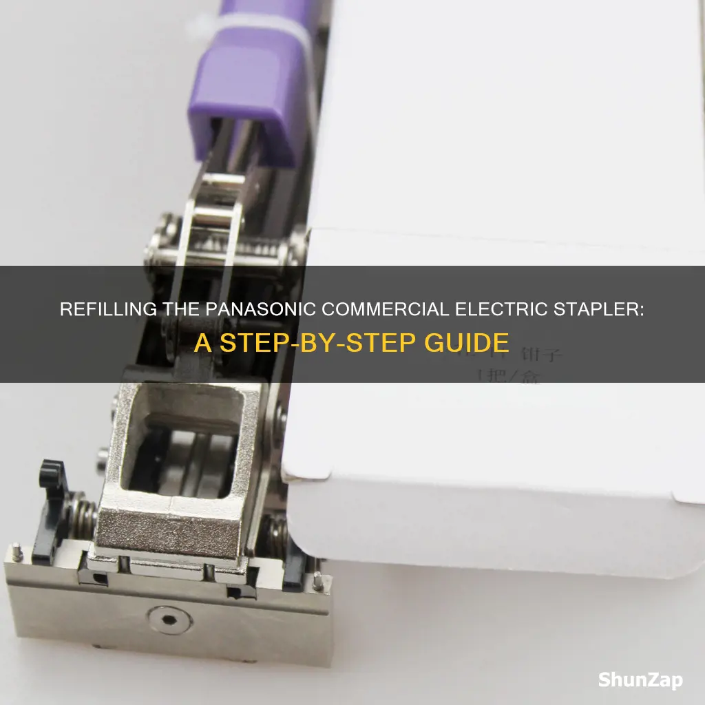how to refill panasonic commercial electric stapler