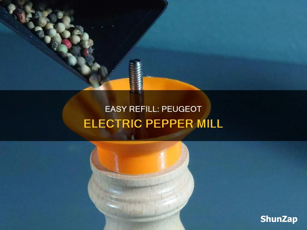how to refill peugeot electric pepper mill