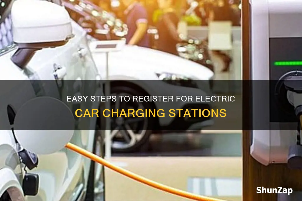 how to register for electric car charging