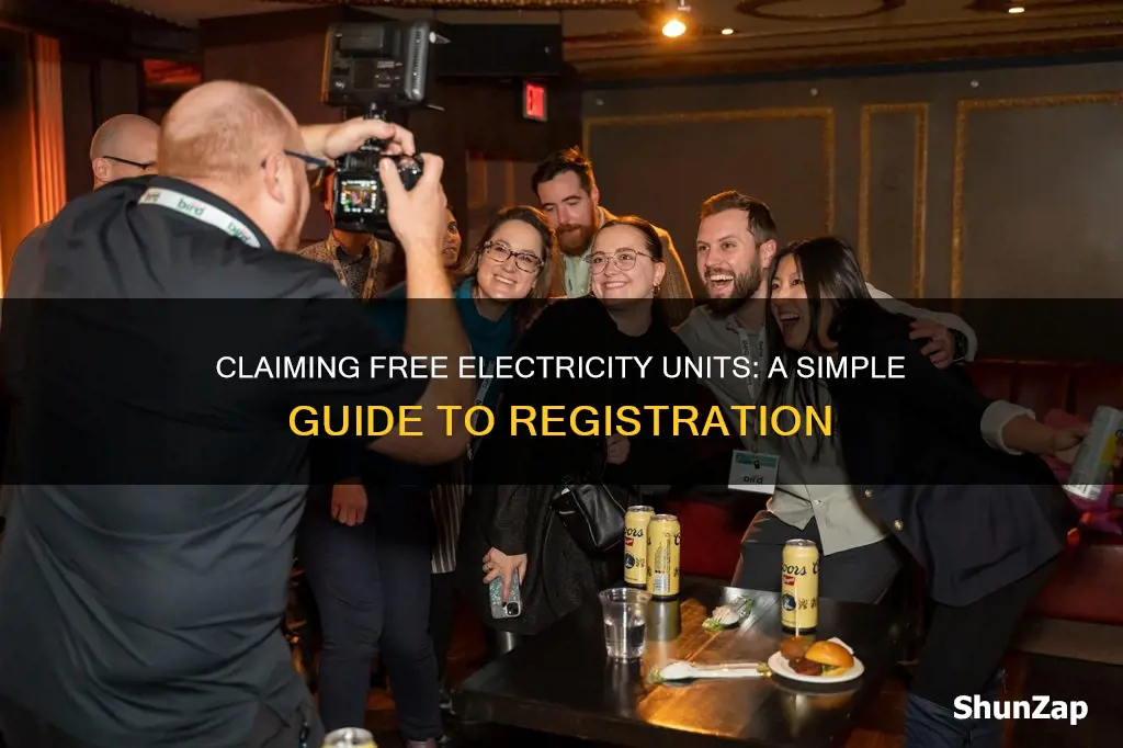 how to register for free electricity units