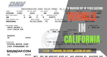 Out-of-State EV Owners: Register Your Car in California