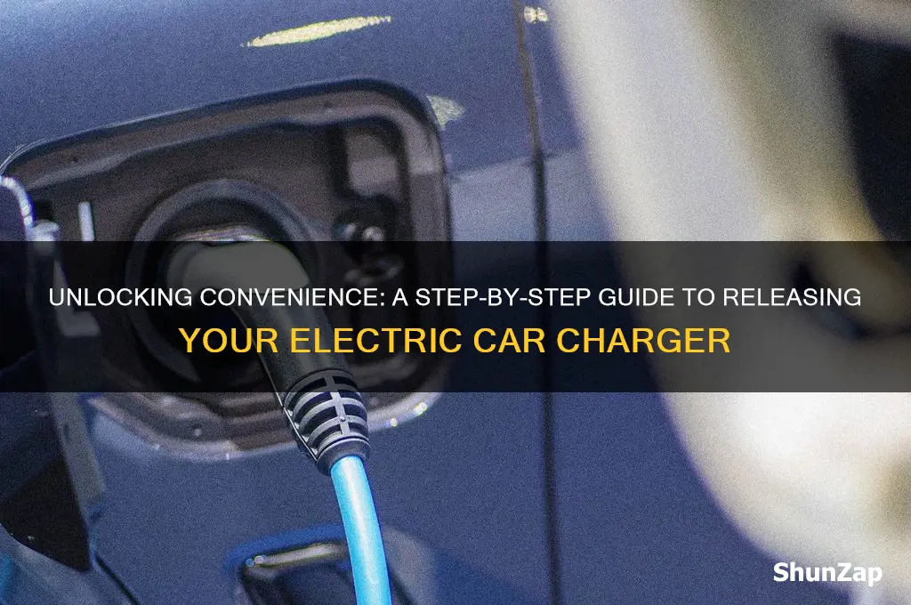 how to release electric car charger