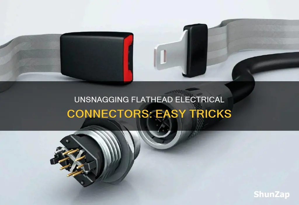 how to release electrical connectors with flathead