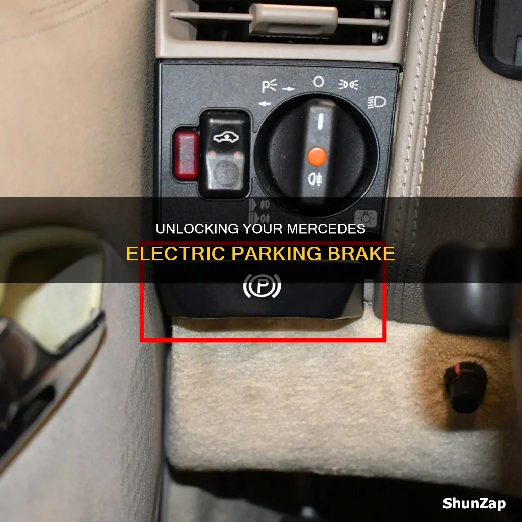 how to release mercedes electric parking brake