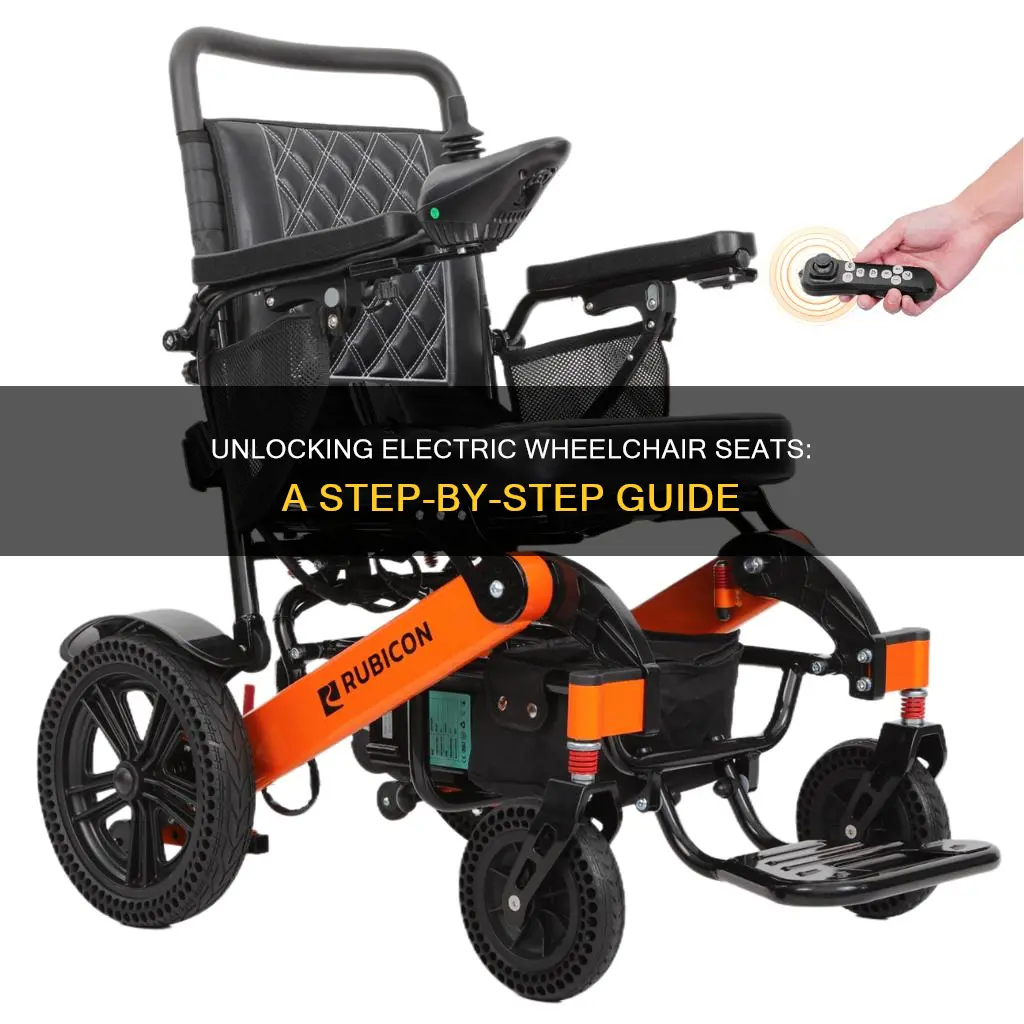 how to release seat on electric wheelchair
