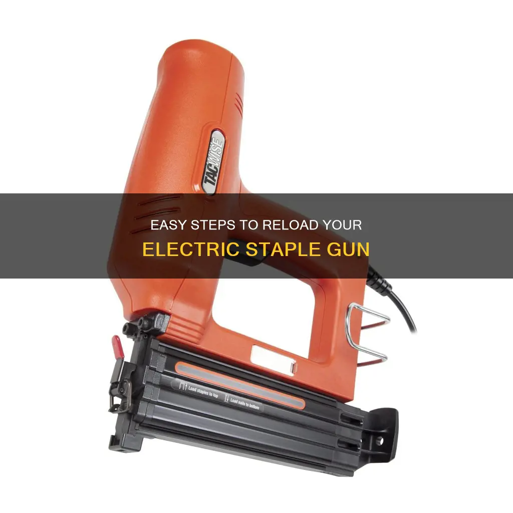 how to reload an electric staple gun