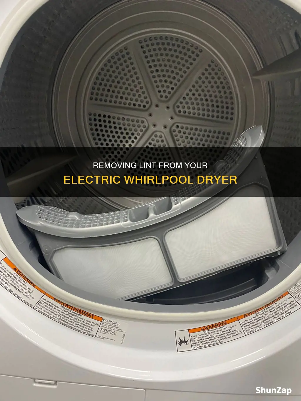 how to remome from electric whirlpool dryer