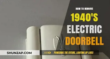 Removing an Old Doorbell: A 1940s Electric Model