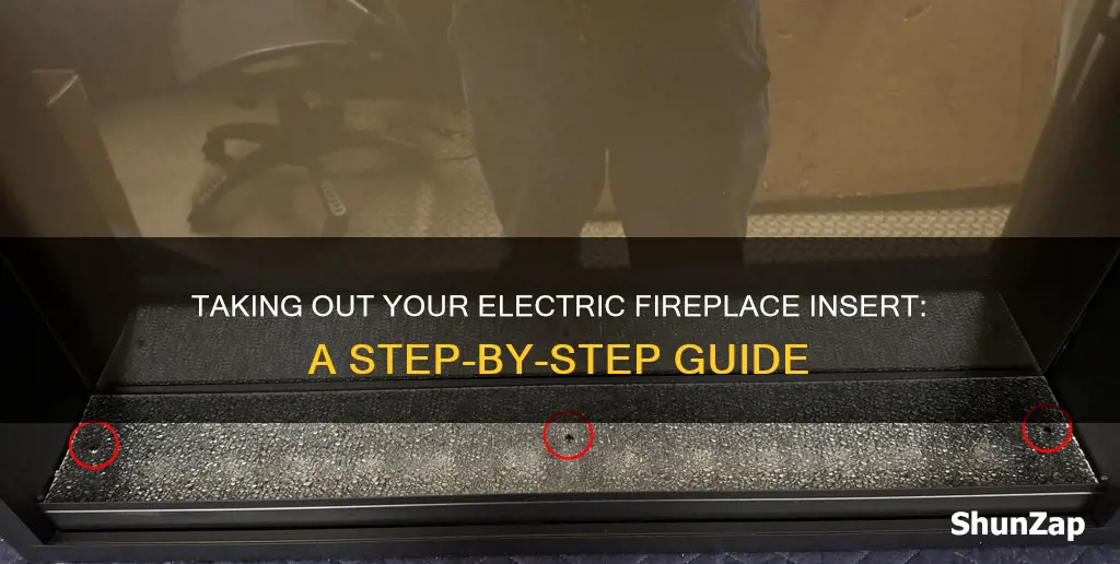 how to remove a electric fireplace insert