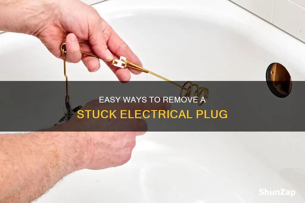 how to remove a tight electrical plug
